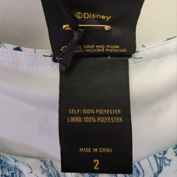 Torrid Disney Cinderella Sketches Flutter Cold Shoulder Top Blue 2X - Picture 9 of 11